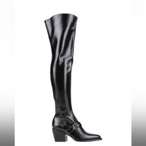 Chloe thigh high leather boots